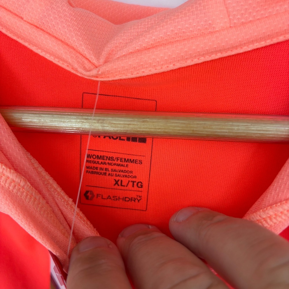 The North Face Reactor Hoodie Womens XL Neon FlashDry Performance Training NEW - Picture 2 of 11